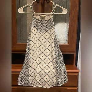 Lucky Brand Black and White Patterned Tank Top